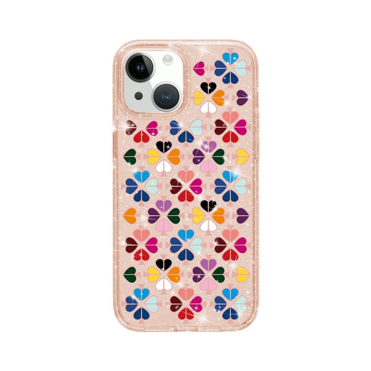 閃亮水晶紅心圖案手機殼，適用 iPhone 15、iPhone 14 Plus、iPhone 14、iPhone 14 Pro、iPhone 14 Pro Max、iPhone 13 Pro Max、iPhone 13 Pro、iPhone 13