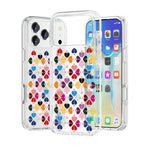 透明水晶紅心圖案手機殼，適用於 iPhone 17 Pro Max、iPhone 17 Pro