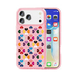 透明水晶紅心圖案手機殼，適用於 iPhone 17 Pro Max、iPhone 17 Pro