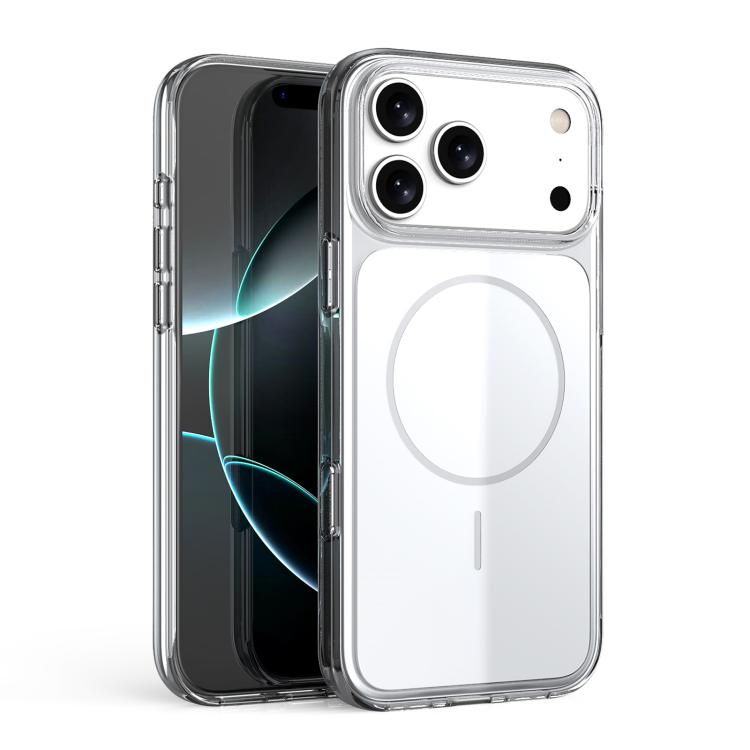 半透明PC磁吸防震手機殼，適用於iPhone 17 Pro Max、iPhone 17 Pro