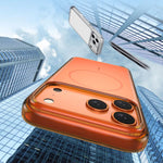 半透明PC磁吸防震手機殼，適用於iPhone 17 Pro Max、iPhone 17 Pro