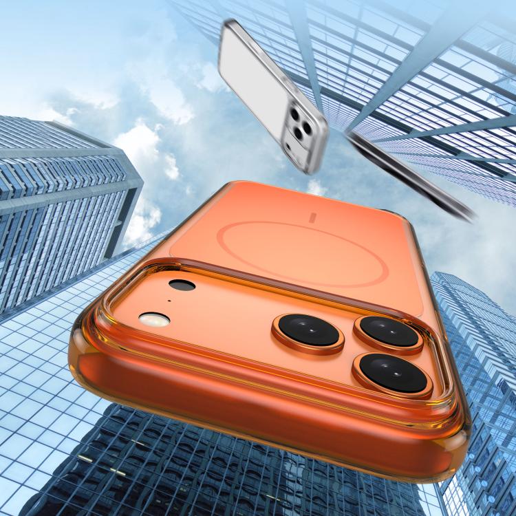 半透明PC磁吸防震手機殼，適用於iPhone 17 Pro Max、iPhone 17 Pro