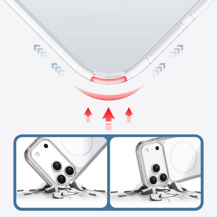 半透明PC磁吸防震手機殼，適用於iPhone 17 Pro Max、iPhone 17 Pro
