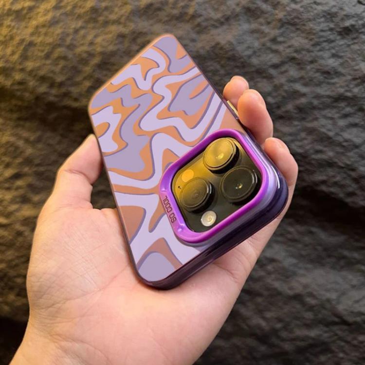 波浪條紋圖案磨砂IMD二合一PC手機殼，適用於iPhone 11、iPhone 11 Pro、iPhone X / XS、iPhone XR、iPhone XS Max、iPhone 8 Plus / 7 Plus