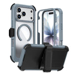 壓克力全覆蓋磁吸手機殼附背夾，適用於iPhone 17 Pro Max、iPhone 17 Pro、iPhone 17、iPhone Air、iPhone 16 Pro Max、iPhone 16 Pro