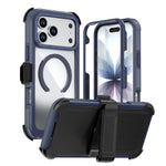 壓克力全覆蓋磁吸手機殼附背夾，適用於iPhone 17 Pro Max、iPhone 17 Pro、iPhone 17、iPhone Air、iPhone 16 Pro Max、iPhone 16 Pro