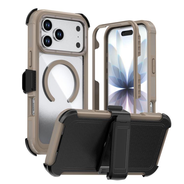 壓克力全覆蓋磁吸手機殼附背夾，適用於iPhone 17 Pro Max、iPhone 17 Pro、iPhone 17、iPhone Air、iPhone 16 Pro Max、iPhone 16 Pro
