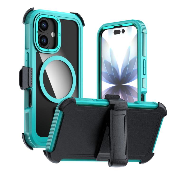 壓克力全覆蓋磁吸手機殼附背夾，適用於iPhone 17 Pro Max、iPhone 17 Pro、iPhone 17、iPhone Air、iPhone 16 Pro Max、iPhone 16 Pro