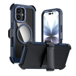 壓克力全覆蓋磁吸手機殼附背夾，適用於iPhone 17 Pro Max、iPhone 17 Pro、iPhone 17、iPhone Air、iPhone 16 Pro Max、iPhone 16 Pro