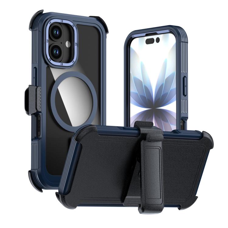 壓克力全覆蓋磁吸手機殼附背夾，適用於iPhone 17 Pro Max、iPhone 17 Pro、iPhone 17、iPhone Air、iPhone 16 Pro Max、iPhone 16 Pro