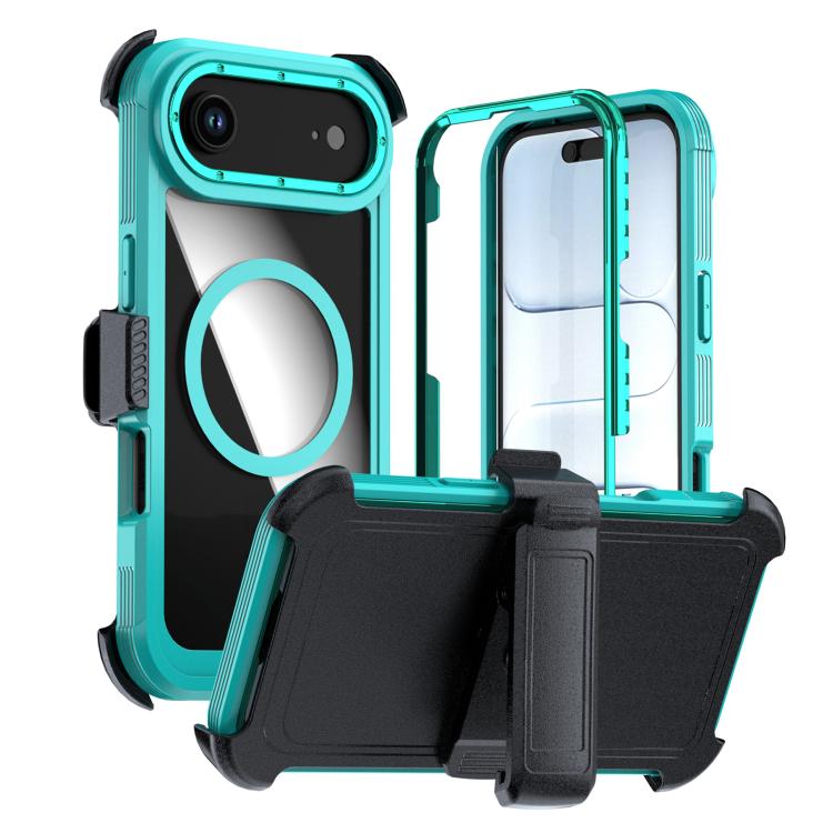 壓克力全覆蓋磁吸手機殼附背夾，適用於iPhone 17 Pro Max、iPhone 17 Pro、iPhone 17、iPhone Air、iPhone 16 Pro Max、iPhone 16 Pro
