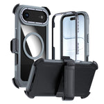 壓克力全覆蓋磁吸手機殼附背夾，適用於iPhone 17 Pro Max、iPhone 17 Pro、iPhone 17、iPhone Air、iPhone 16 Pro Max、iPhone 16 Pro
