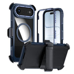 壓克力全覆蓋磁吸手機殼附背夾，適用於iPhone 17 Pro Max、iPhone 17 Pro、iPhone 17、iPhone Air、iPhone 16 Pro Max、iPhone 16 Pro