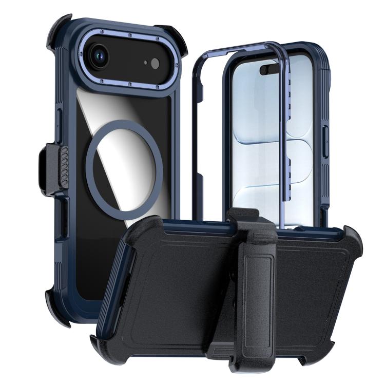 壓克力全覆蓋磁吸手機殼附背夾，適用於iPhone 17 Pro Max、iPhone 17 Pro、iPhone 17、iPhone Air、iPhone 16 Pro Max、iPhone 16 Pro