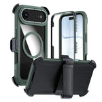 壓克力全覆蓋磁吸手機殼附背夾，適用於iPhone 17 Pro Max、iPhone 17 Pro、iPhone 17、iPhone Air、iPhone 16 Pro Max、iPhone 16 Pro