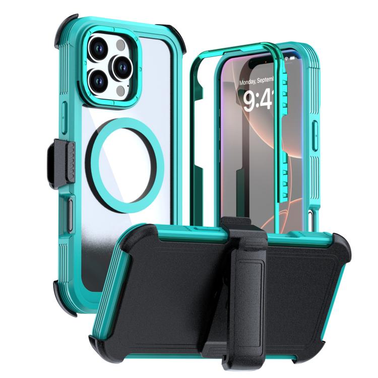 壓克力全覆蓋磁吸手機殼附背夾，適用於iPhone 17 Pro Max、iPhone 17 Pro、iPhone 17、iPhone Air、iPhone 16 Pro Max、iPhone 16 Pro