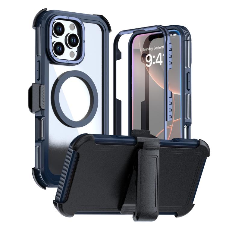 壓克力全覆蓋磁吸手機殼附背夾，適用於iPhone 17 Pro Max、iPhone 17 Pro、iPhone 17、iPhone Air、iPhone 16 Pro Max、iPhone 16 Pro