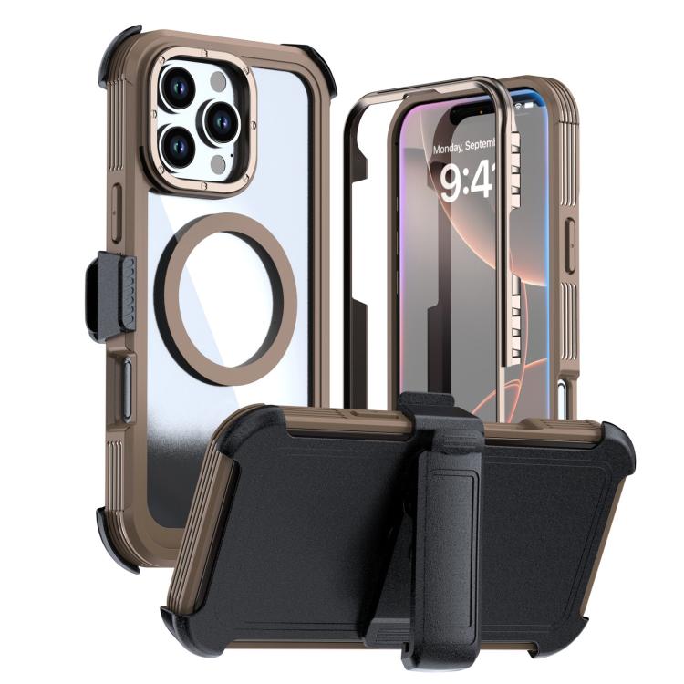 壓克力全覆蓋磁吸手機殼附背夾，適用於iPhone 17 Pro Max、iPhone 17 Pro、iPhone 17、iPhone Air、iPhone 16 Pro Max、iPhone 16 Pro