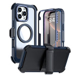 壓克力全覆蓋磁吸手機殼附背夾，適用於iPhone 17 Pro Max、iPhone 17 Pro、iPhone 17、iPhone Air、iPhone 16 Pro Max、iPhone 16 Pro