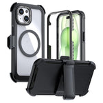 壓克力全覆蓋磁吸手機殼附背夾，適用 iPhone 14 / 13，iPhone 14 Pro，iPhone 14 Pro Max，iPhone 13 Pro Max，iPhone 13 Pro，iPhone 12 / 12 Pro
