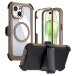 壓克力全覆蓋磁吸手機殼附背夾，適用 iPhone 14 / 13，iPhone 14 Pro，iPhone 14 Pro Max，iPhone 13 Pro Max，iPhone 13 Pro，iPhone 12 / 12 Pro