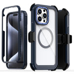 壓克力全覆蓋磁吸手機殼附背夾，適用 iPhone 14 / 13，iPhone 14 Pro，iPhone 14 Pro Max，iPhone 13 Pro Max，iPhone 13 Pro，iPhone 12 / 12 Pro