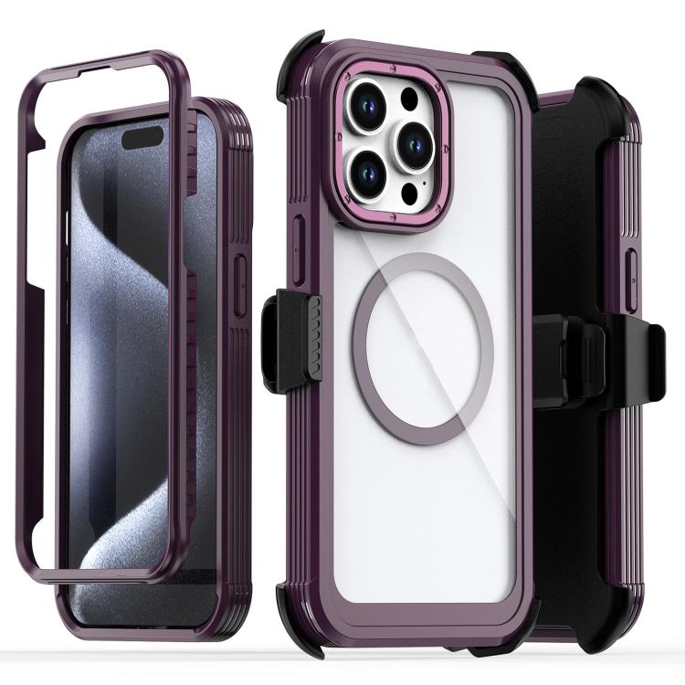 壓克力全覆蓋磁吸手機殼附背夾，適用 iPhone 14 / 13，iPhone 14 Pro，iPhone 14 Pro Max，iPhone 13 Pro Max，iPhone 13 Pro，iPhone 12 / 12 Pro