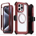 壓克力全覆蓋磁吸手機殼附背夾，適用 iPhone 14 / 13，iPhone 14 Pro，iPhone 14 Pro Max，iPhone 13 Pro Max，iPhone 13 Pro，iPhone 12 / 12 Pro