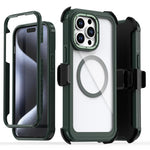 壓克力全覆蓋磁吸手機殼附背夾，適用 iPhone 14 / 13，iPhone 14 Pro，iPhone 14 Pro Max，iPhone 13 Pro Max，iPhone 13 Pro，iPhone 12 / 12 Pro