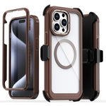 壓克力全覆蓋磁吸手機殼附背夾，適用 iPhone 14 / 13，iPhone 14 Pro，iPhone 14 Pro Max，iPhone 13 Pro Max，iPhone 13 Pro，iPhone 12 / 12 Pro