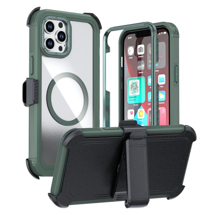 壓克力全覆蓋磁吸手機殼附背夾，適用 iPhone 14 / 13，iPhone 14 Pro，iPhone 14 Pro Max，iPhone 13 Pro Max，iPhone 13 Pro，iPhone 12 / 12 Pro