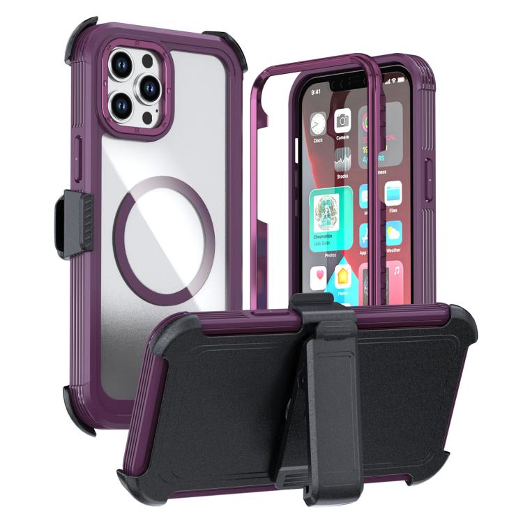 壓克力全覆蓋磁吸手機殼附背夾，適用 iPhone 14 / 13，iPhone 14 Pro，iPhone 14 Pro Max，iPhone 13 Pro Max，iPhone 13 Pro，iPhone 12 / 12 Pro