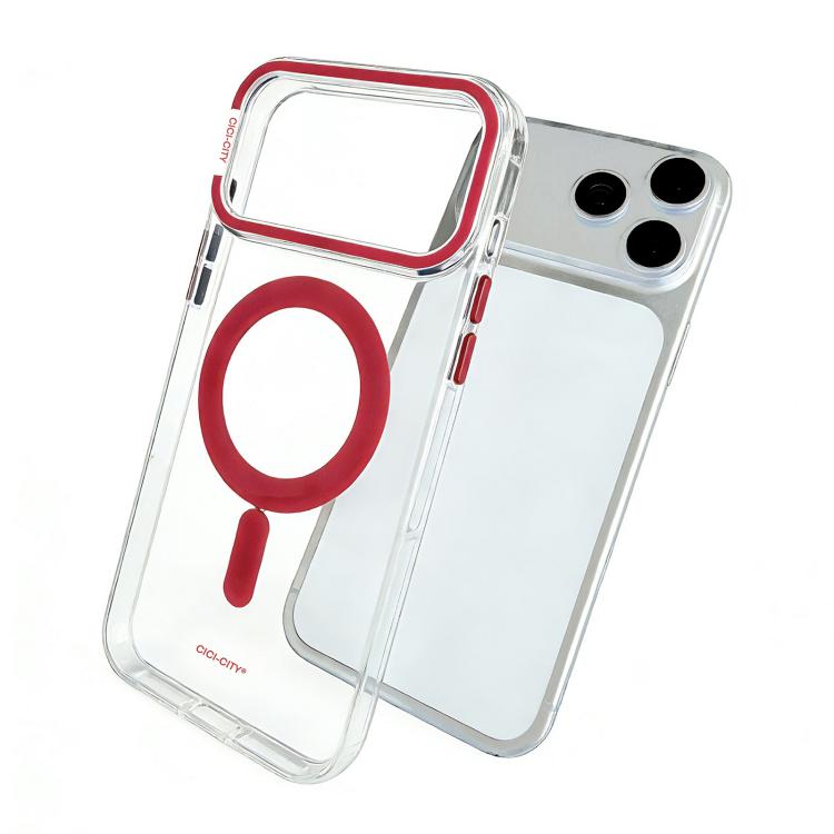 CICI-CITY 自我修復透明IMD磁吸手機殼，適用於iPhone 17 Pro Max、iPhone 17 Pro