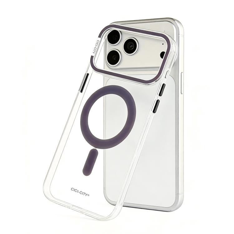 CICI-CITY 自我修復透明IMD磁吸手機殼，適用於iPhone 17 Pro Max、iPhone 17 Pro
