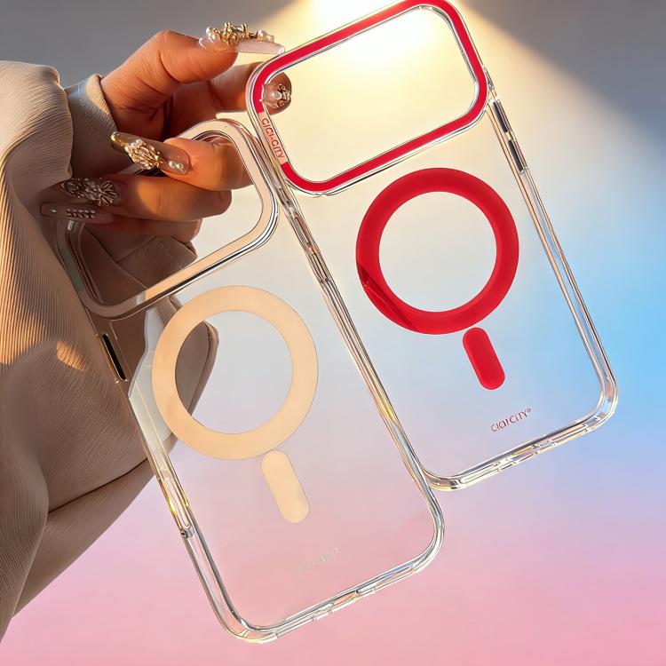 CICI-CITY 自我修復透明IMD磁吸手機殼，適用於iPhone 17 Pro Max、iPhone 17 Pro