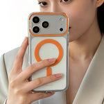 CICI-CITY 自我修復透明IMD磁吸手機殼，適用於iPhone 17 Pro Max、iPhone 17 Pro