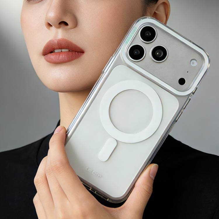 CICI-CITY 自我修復透明IMD磁吸手機殼，適用於iPhone 17 Pro Max、iPhone 17 Pro