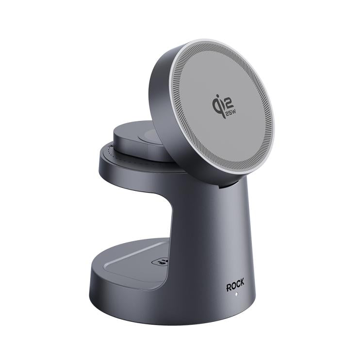ROCK W56 3合1磁吸無線充電器，支援Qi2.2 25W，W56