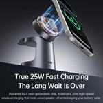 ROCK W56 3合1磁吸無線充電器，支援Qi2.2 25W，W56