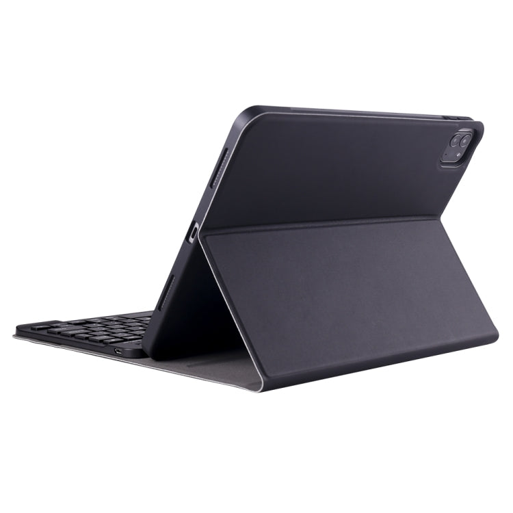A098B TPU 可拆式超薄藍牙鍵盤保護殼，適用於 iPad Air 11 2024 / 2025 / Air 4 10.9 吋 2020，附支架與筆槽，A098B