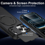 ShellGod 磁吸旋轉支架鏡頭保護PC TPU混合手機殼，適用於iPhone 17 Pro Max、iPhone 17 Pro