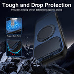 ShellGod 磁吸旋轉支架鏡頭保護PC TPU混合手機殼，適用於iPhone 17 Pro Max、iPhone 17 Pro