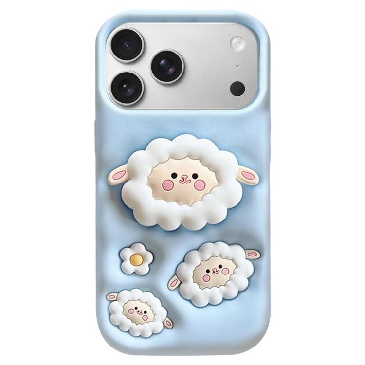 3D 卡通支架全包覆防震矽膠手機殼，適用於 iPhone 17 Pro Max、iPhone 17 Pro、iPhone 17、iPhone 16 Pro Max、iPhone 16 Pro、iPhone 16、iPhone 15 Pro Max、iPhone 15 Pro、iPhone 15、iPhone 14