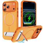 雙色仿原裝磁吸手機殼附支架，適用於 iPhone 17 Pro Max、iPhone 17 Pro