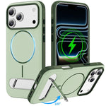 雙色仿原裝磁吸手機殼附支架，適用於 iPhone 17 Pro Max、iPhone 17 Pro