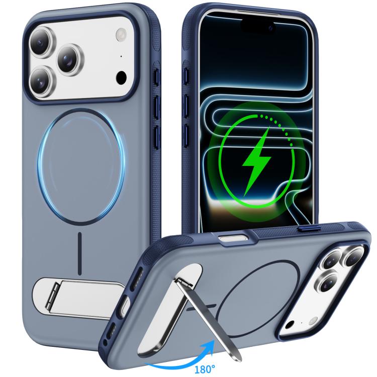 雙色仿原裝磁吸手機殼附支架，適用於 iPhone 17 Pro Max、iPhone 17 Pro