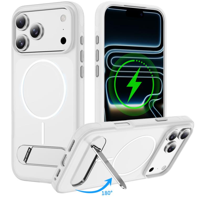 雙色仿原裝磁吸手機殼附支架，適用於 iPhone 17 Pro Max、iPhone 17 Pro