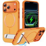 雙色仿原裝磁吸手機殼附支架，適用於 iPhone 17 Pro Max、iPhone 17 Pro