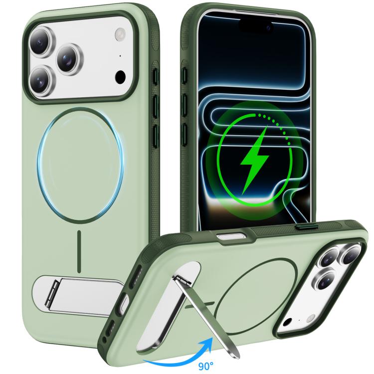 雙色仿原裝磁吸手機殼附支架，適用於 iPhone 17 Pro Max、iPhone 17 Pro