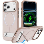 雙色仿原裝磁吸手機殼附支架，適用於 iPhone 17 Pro Max、iPhone 17 Pro